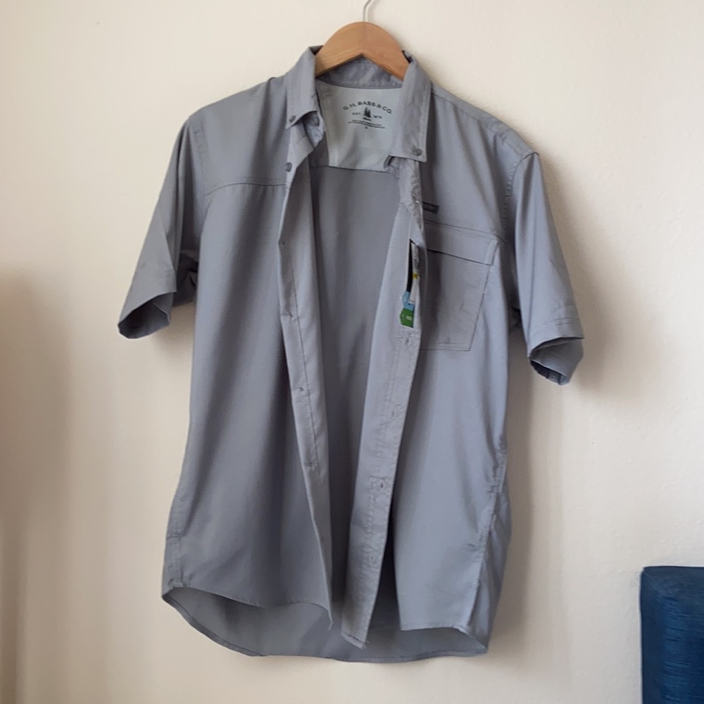 G H Bass & Co Short Sleeve Sport Button Up Shirt